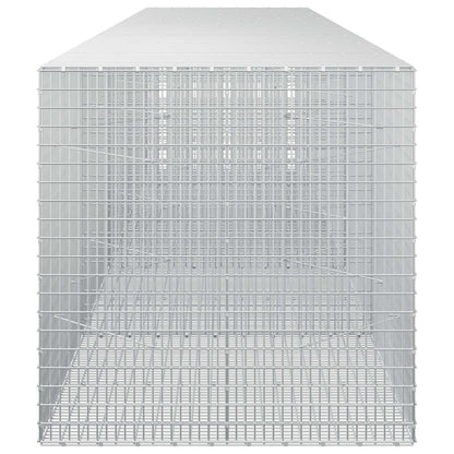 vidaXL Gabion with 5 mm Wire and 5x2.5 cm Mesh 450x100x100 cm 4