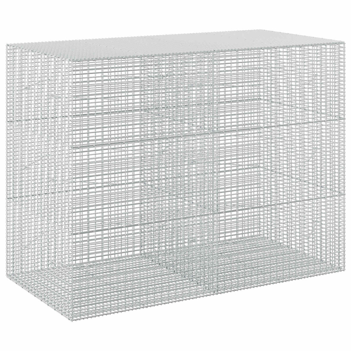 Gabion with 5 mm Wire and 5x2.5 cm Mesh 50x100x150 cm Height 150 cm Thickness 100 cm 200 cm