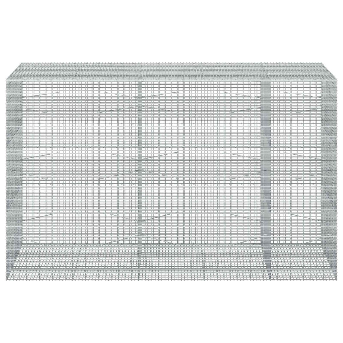 Gabion with 5 mm Wire and 5x2.5 cm Mesh 50x100x150 cm Height 150 cm Thickness 100 cm 250 cm