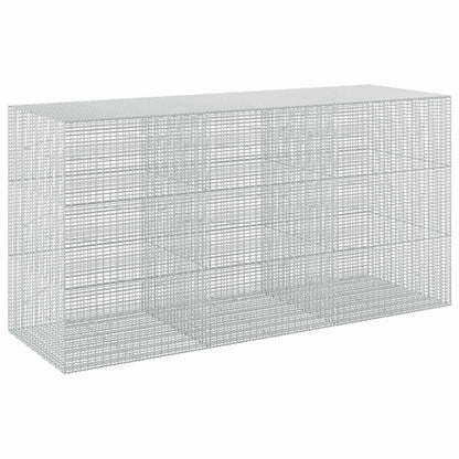 Gabion with 5 mm Wire and 5x2.5 cm Mesh 50x100x150 cm Height 150 cm Thickness 100 cm 300 cm