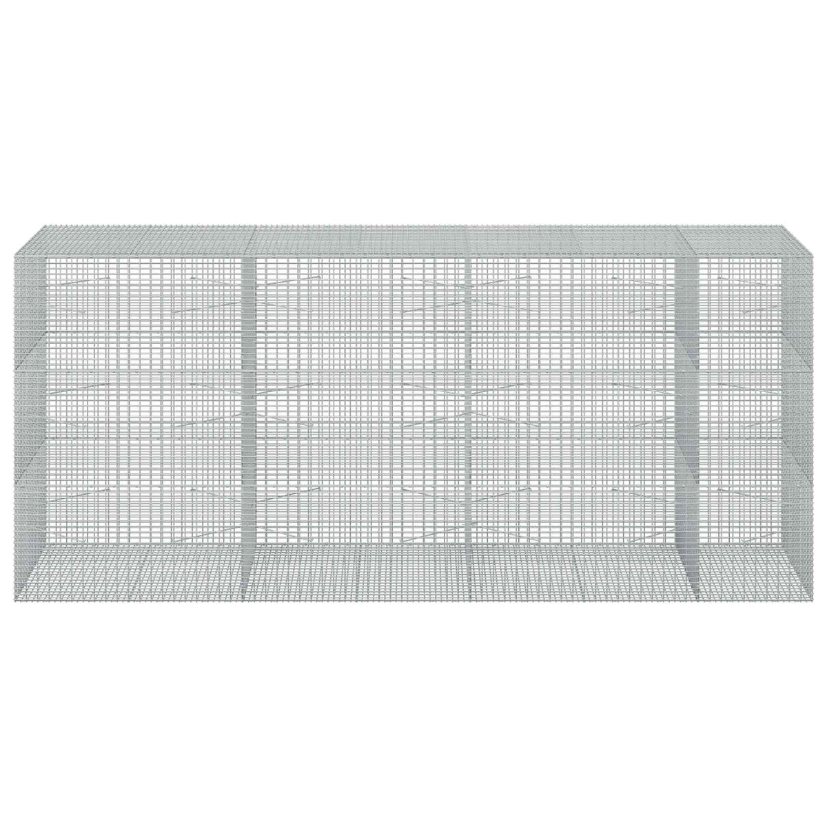 Gabion with 5 mm Wire and 5x2.5 cm Mesh 50x100x150 cm Height 150 cm Thickness 100 cm 350 cm