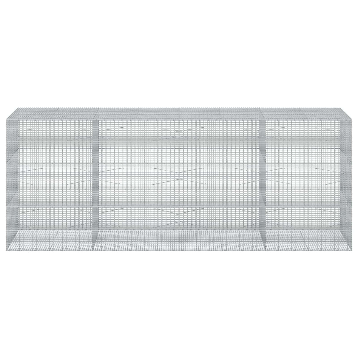 vidaXL Gabion with 5 mm Wire and 5x2.5 cm Mesh 400x100x150 cm 3