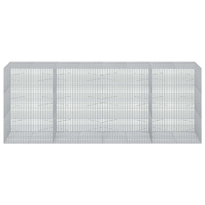 Gabion with 5 mm Wire and 5x2.5 cm Mesh 50x100x150 cm Height 150 cm Thickness 100 cm 400 cm