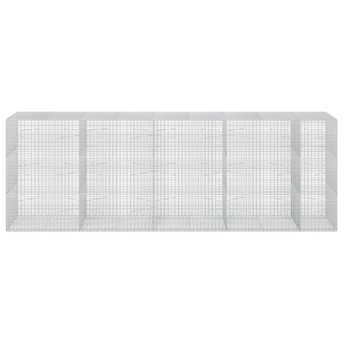 vidaXL Gabion with 5 mm Wire and 5x2.5 cm Mesh 450x100x150 cm 3