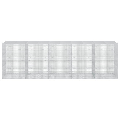 vidaXL Gabion with 5 mm Wire and 5x2.5 cm Mesh 500x100x150 cm 3