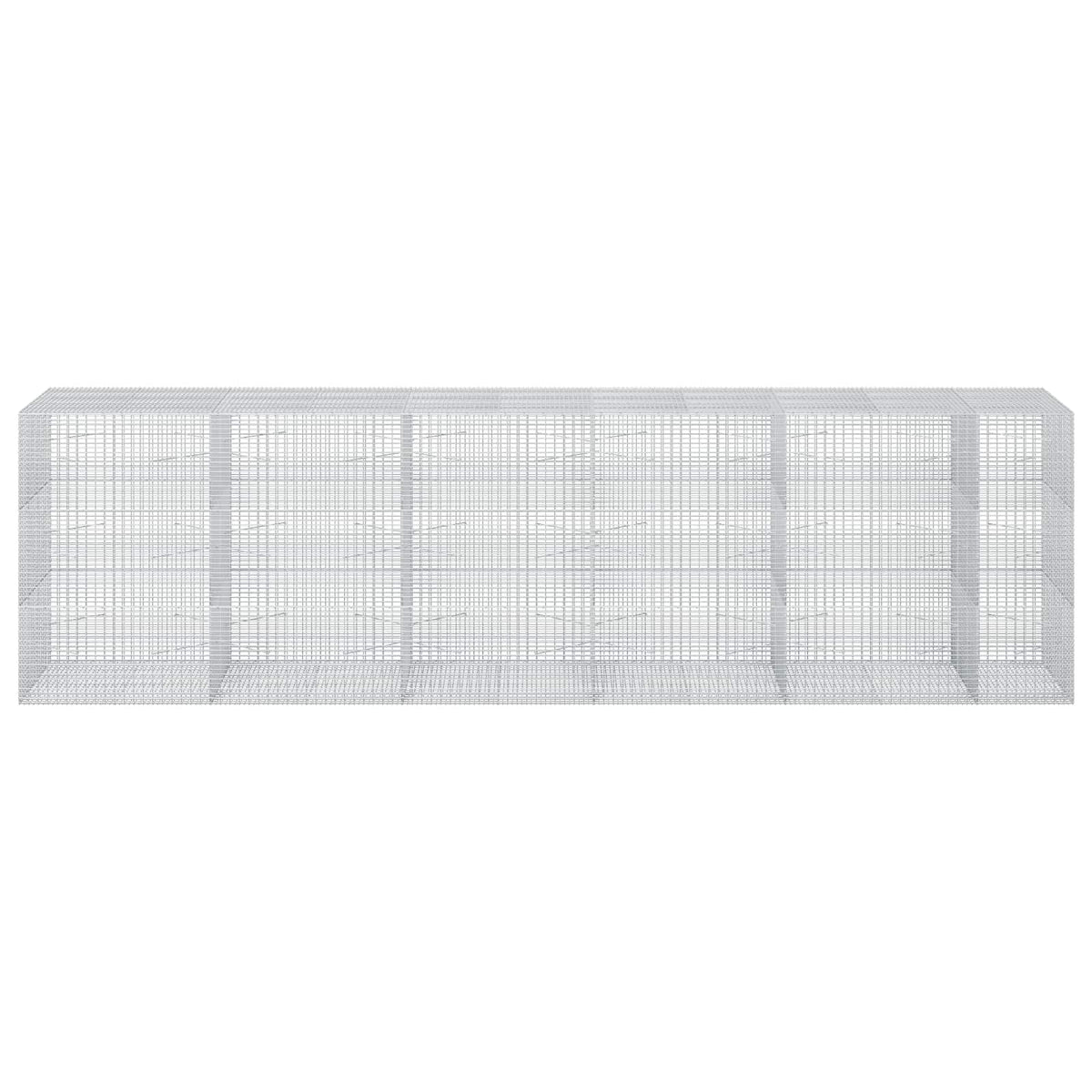 vidaXL Gabion with 5 mm Wire and 5x2.5 cm Mesh 550x100x150 cm 3
