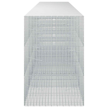 vidaXL Gabion with 5 mm Wire and 5x2.5 cm Mesh 550x100x150 cm 4