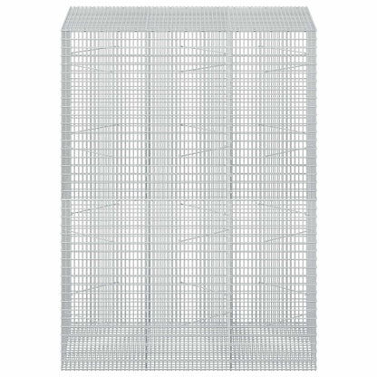 vidaXL Gabion with 5 mm Wire and 5x2.5 cm Mesh 150x100x200 cm 3