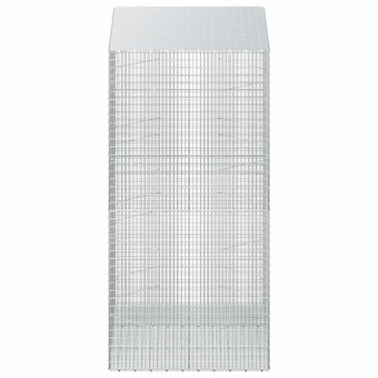 vidaXL Gabion with 5 mm Wire and 5x2.5 cm Mesh 150x100x200 cm 4