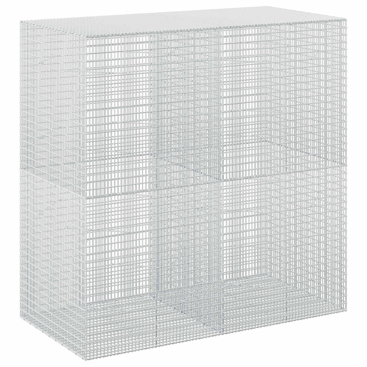 vidaXL Gabion with 5 mm Wire and 5x2.5 cm Mesh 200x100x200 cm 2