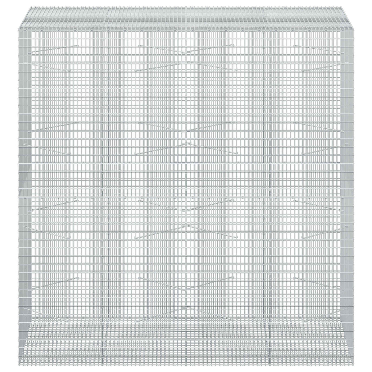 vidaXL Gabion with 5 mm Wire and 5x2.5 cm Mesh 200x100x200 cm 3