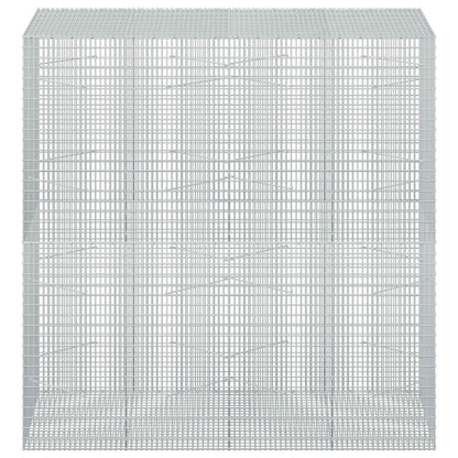 vidaXL Gabion with 5 mm Wire and 5x2.5 cm Mesh 200x100x200 cm 3