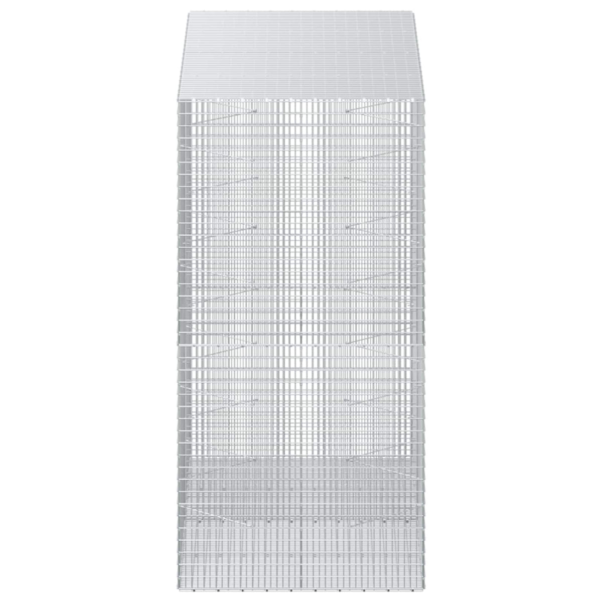 vidaXL Gabion with 5 mm Wire and 5x2.5 cm Mesh 200x100x200 cm 4