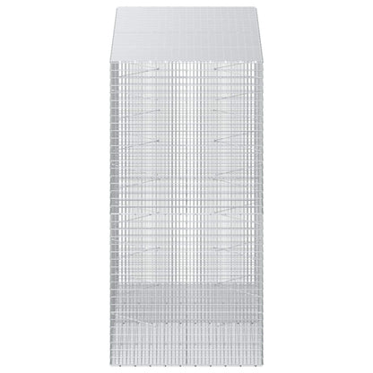 vidaXL Gabion with 5 mm Wire and 5x2.5 cm Mesh 200x100x200 cm 4