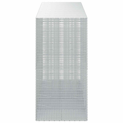 vidaXL Gabion with 5 mm Wire and 5x2.5 cm Mesh 450x100x200 cm 4