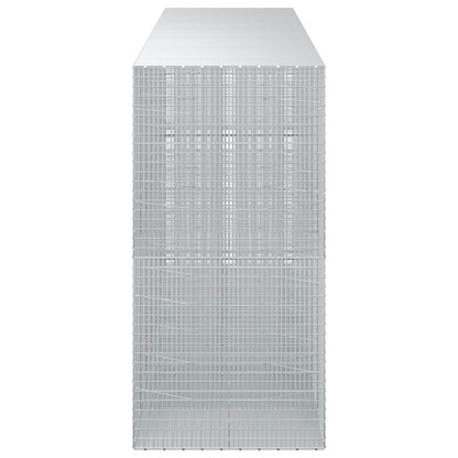 vidaXL Gabion with 5 mm Wire and 5x2.5 cm Mesh 650x100x200 cm 4