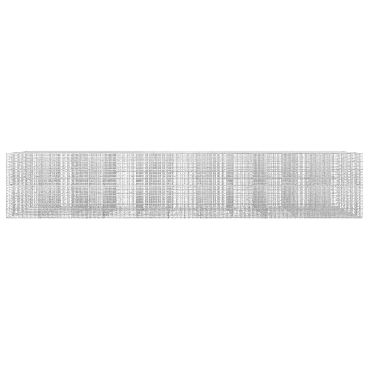 Gabion with 5 mm Wire and 5x2.5 cm Mesh 1050x100x200 cm Height 200 cm Thickness 100 cm 1050–1200 cm 1100 cm