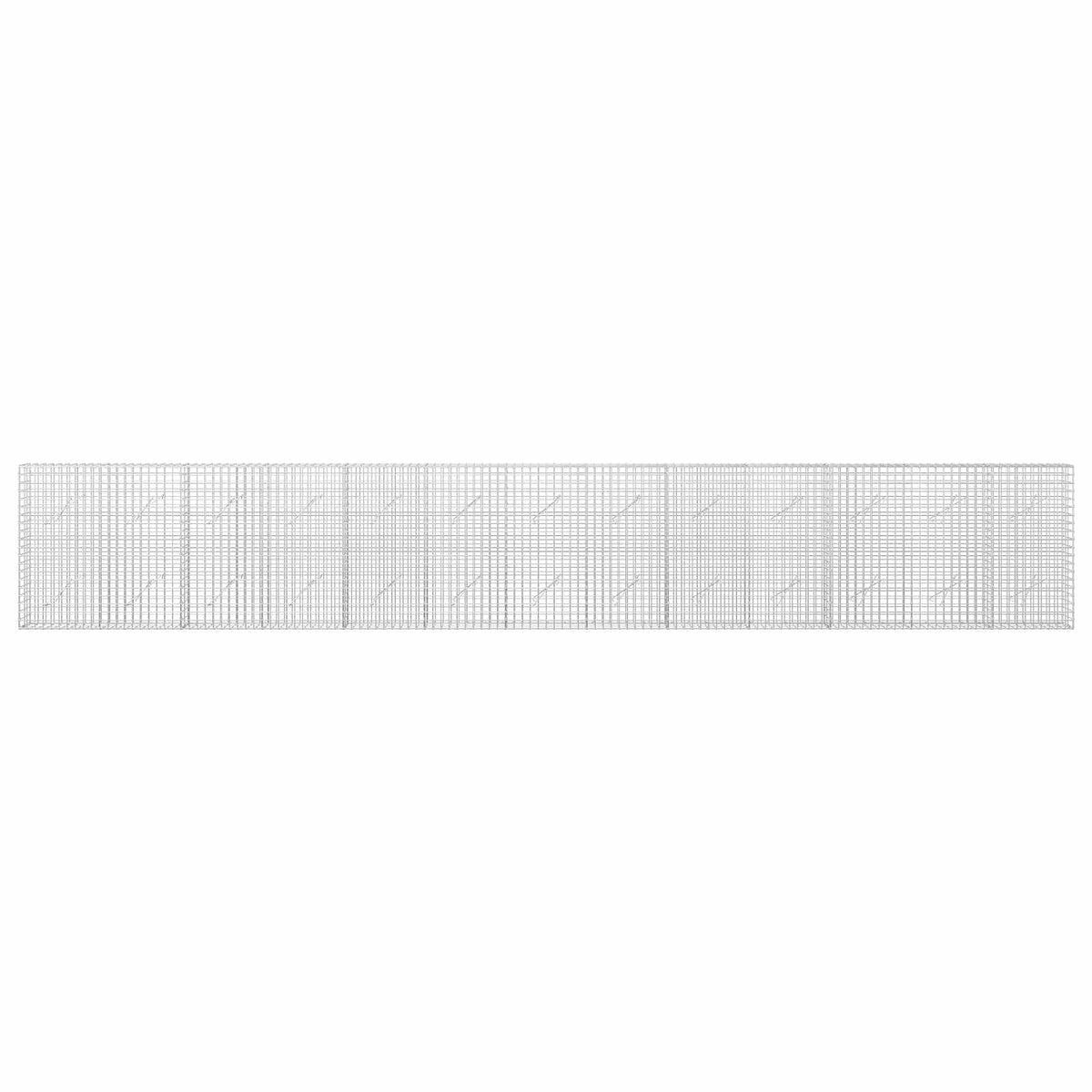 vidaXL Gabion with 5 mm Wire and 5x5 cm Mesh 650x10x100 cm 3