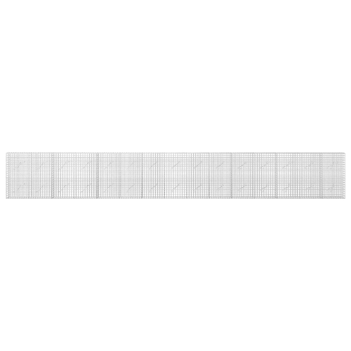 Gabion with 5 mm Wire and 5x5 cm Mesh 50x10x100 cm Height 100 cm Thickness 10 cm 50–1000 cm 750 cm
