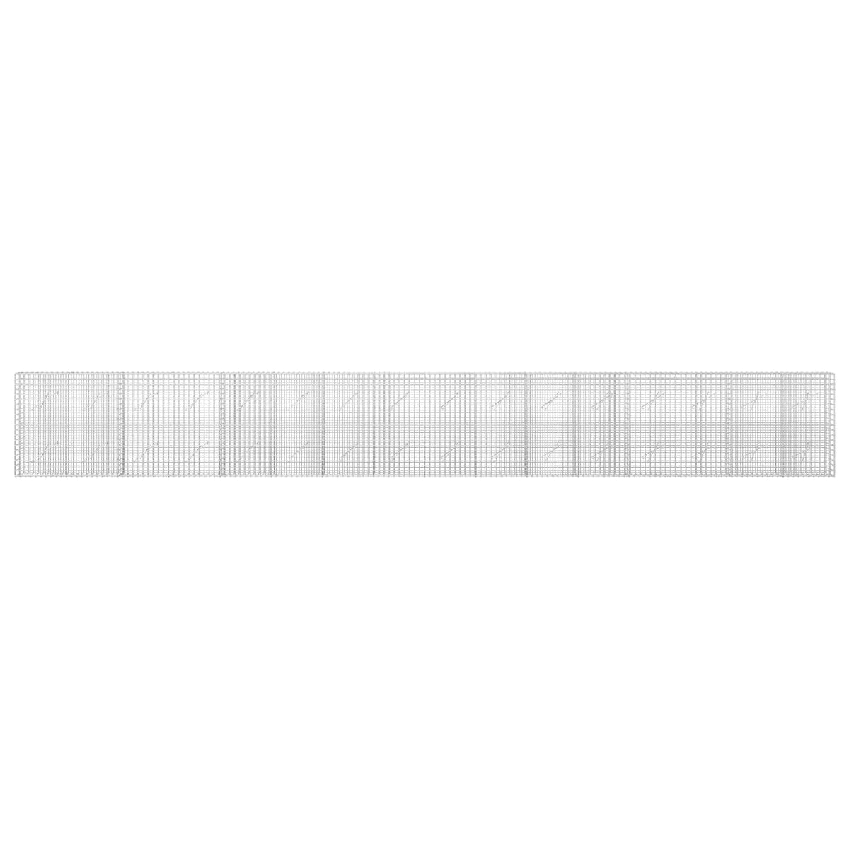 Gabion with 5 mm Wire and 5x5 cm Mesh 50x10x100 cm Height 100 cm Thickness 10 cm 50–1000 cm 800 cm
