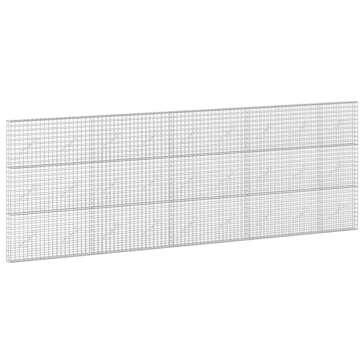 vidaXL Gabion with 5 mm Wire and 5x5 cm Mesh 450x10x150 cm 2