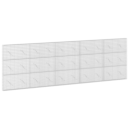 vidaXL Gabion with 5 mm Wire and 5x5 cm Mesh 500x10x150 cm 2