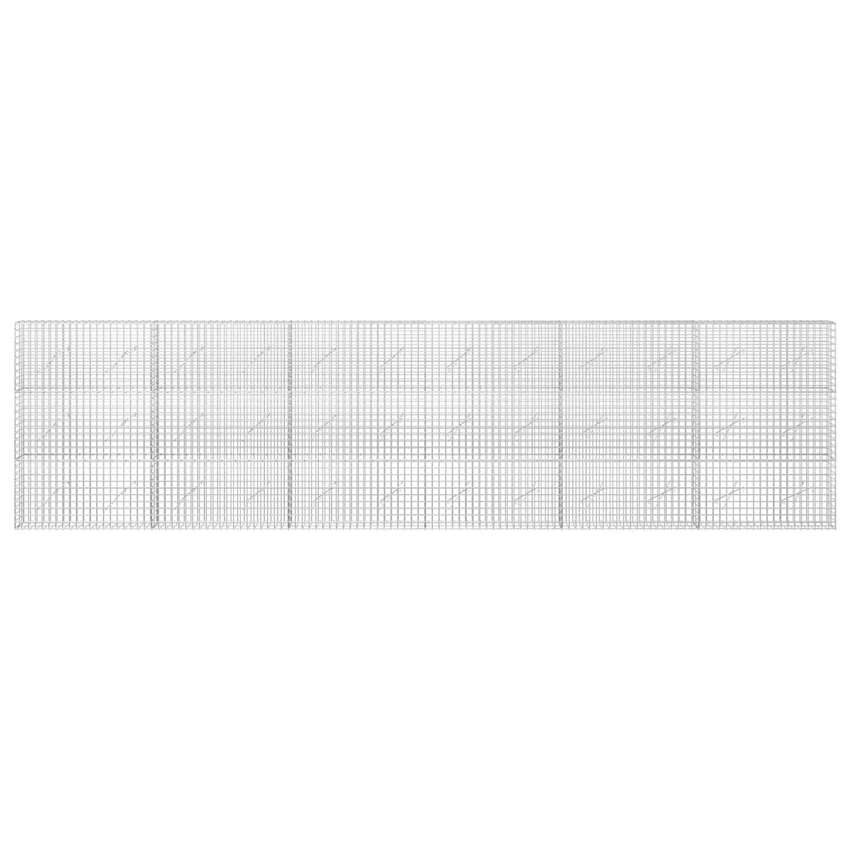 vidaXL Gabion with 5 mm Wire and 5x5 cm Mesh 600x10x150 cm 3