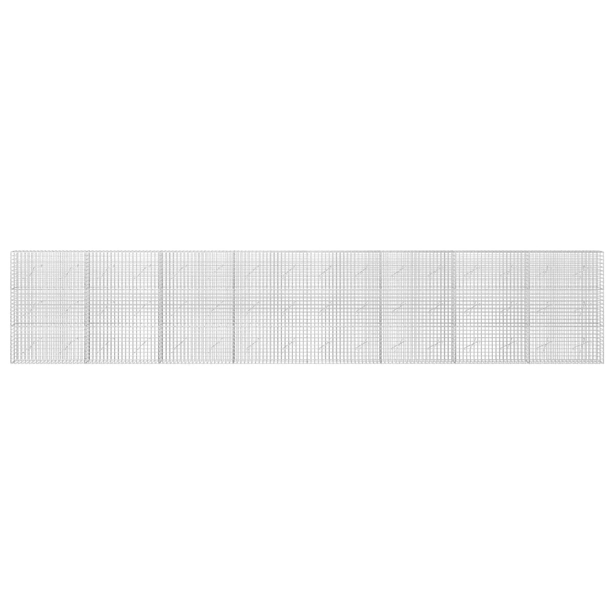 vidaXL Gabion with 5 mm Wire and 5x5 cm Mesh 800x10x150 cm 3