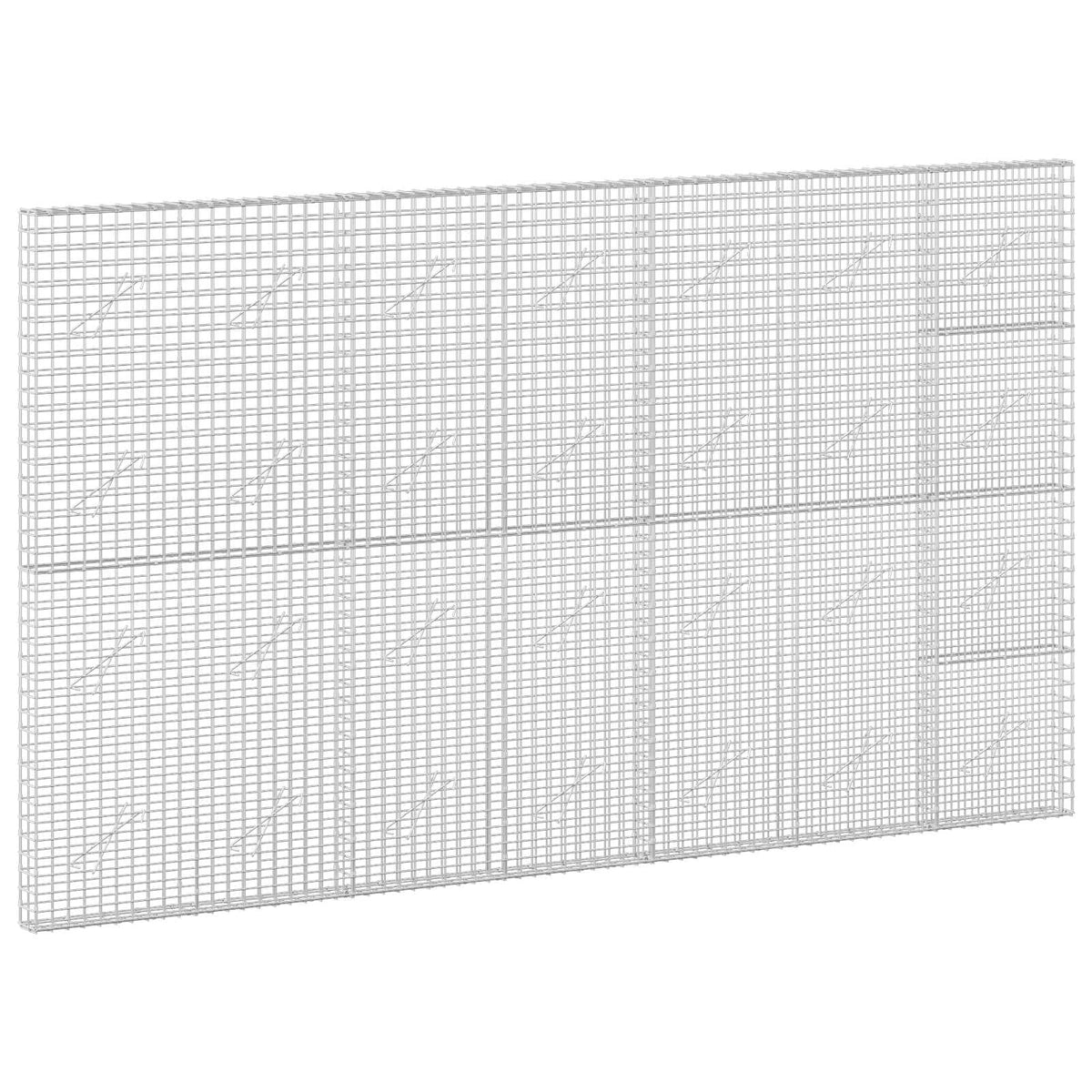 vidaXL Gabion with 5 mm Wire and 5x5 cm Mesh 350x10x200 cm 2