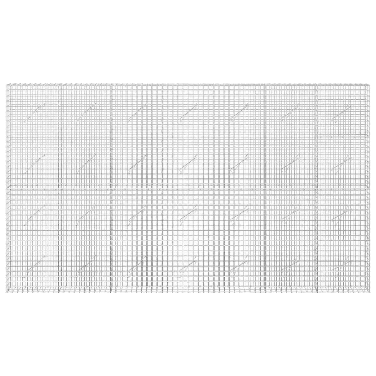vidaXL Gabion with 5 mm Wire and 5x5 cm Mesh 350x10x200 cm 3
