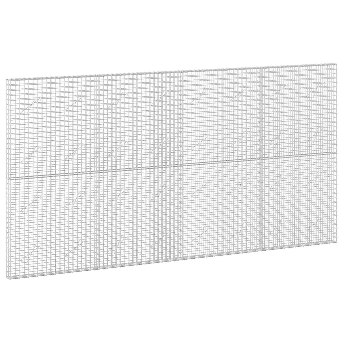 vidaXL Gabion with 5 mm Wire and 5x5 cm Mesh 400x10x200 cm 2