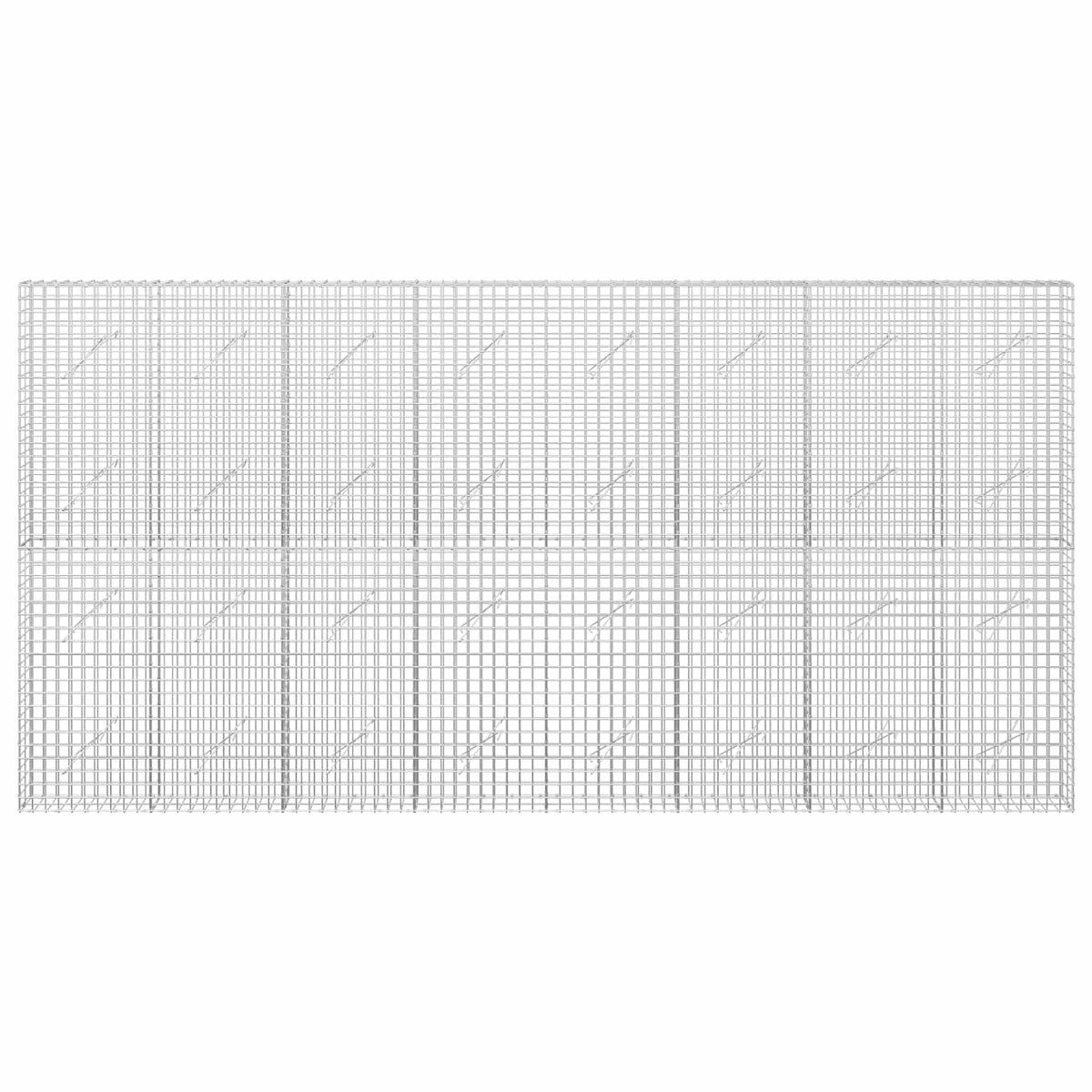 vidaXL Gabion with 5 mm Wire and 5x5 cm Mesh 400x10x200 cm 3