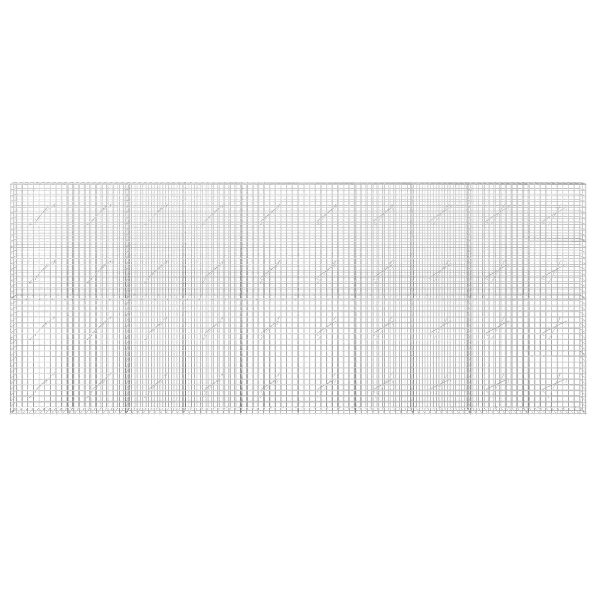 Gabion with 5 mm Wire and 5x5 cm Mesh 50x10x200 cm Height 200 cm Thickness 10 cm 50–1000 cm 500 cm