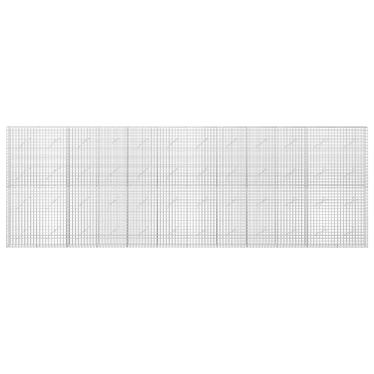 vidaXL Gabion with 5 mm Wire and 5x5 cm Mesh 600x10x200 cm 3