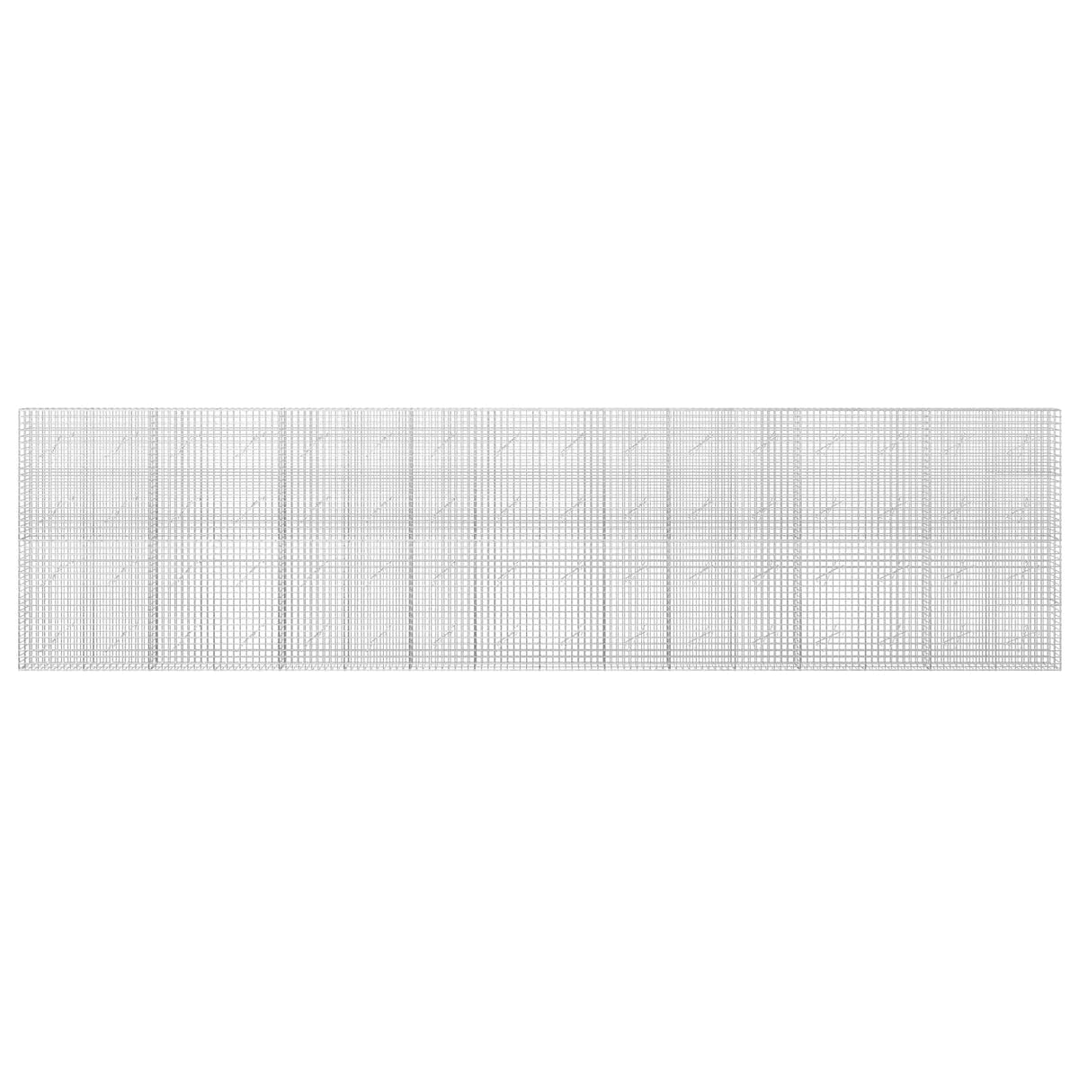 Gabion with 5 mm Wire and 5x5 cm Mesh 50x10x200 cm Height 200 cm Thickness 10 cm 50–1000 cm 800 cm