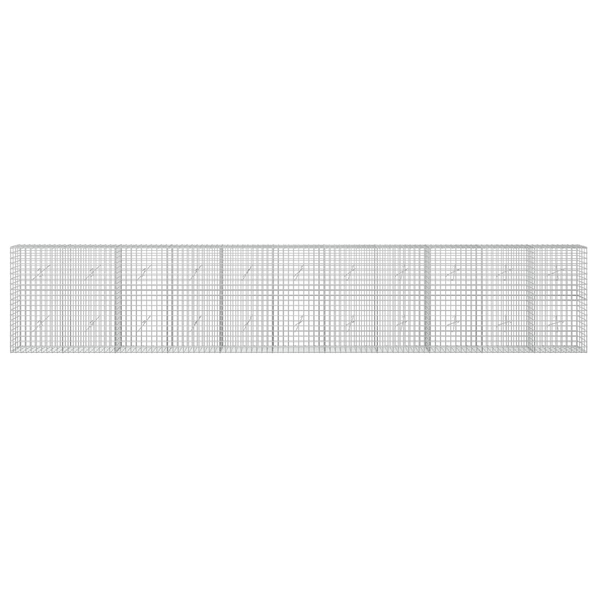 vidaXL Gabion with 5 mm Wire and 5x5 cm Mesh 550x20x100 cm 3