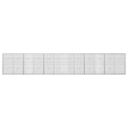 vidaXL Gabion with 5 mm Wire and 5x5 cm Mesh 600x20x100 cm 3