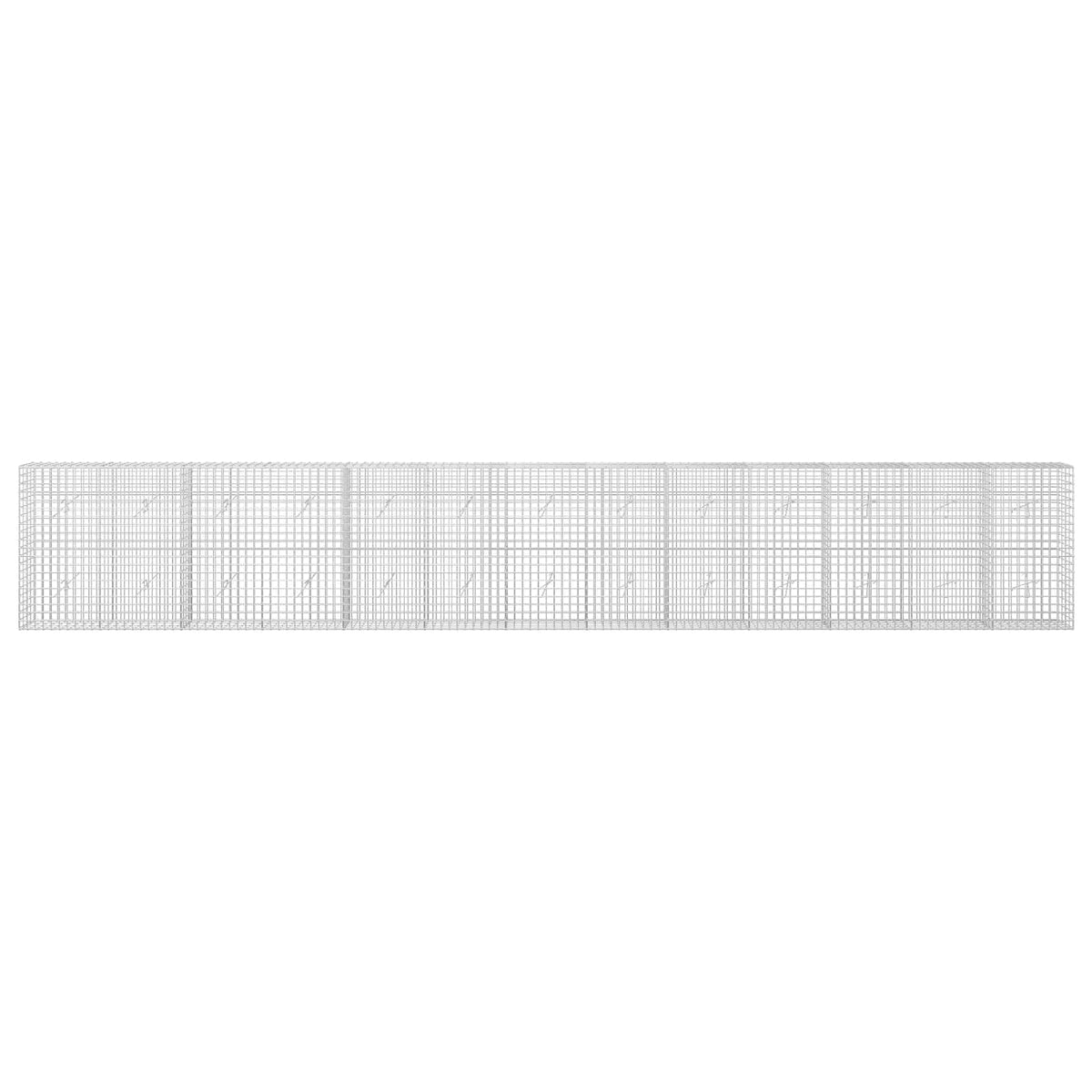 vidaXL Gabion with 5 mm Wire and 5x5 cm Mesh 650x20x100 cm 3