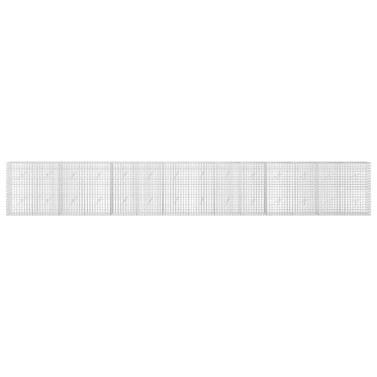 vidaXL Gabion with 5 mm Wire and 5x5 cm Mesh 700x20x100 cm 3