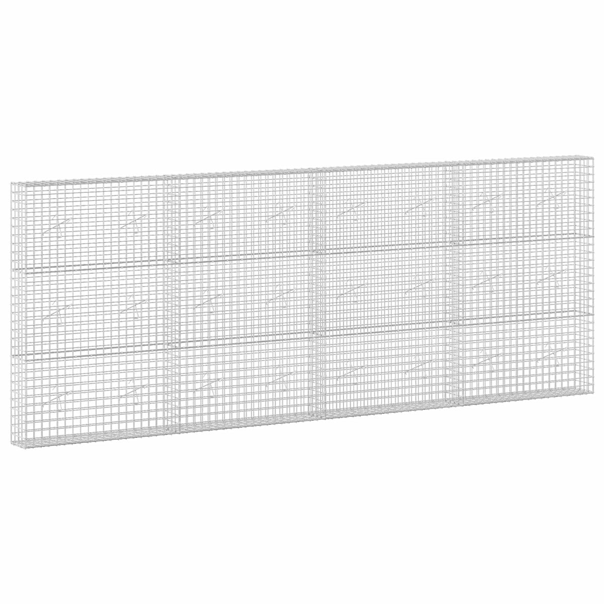 Gabion with 5 mm Wire and 5x5 cm Mesh 50x20x150 cm Height 150 cm Thickness 20 cm 50–1000 cm 400 cm