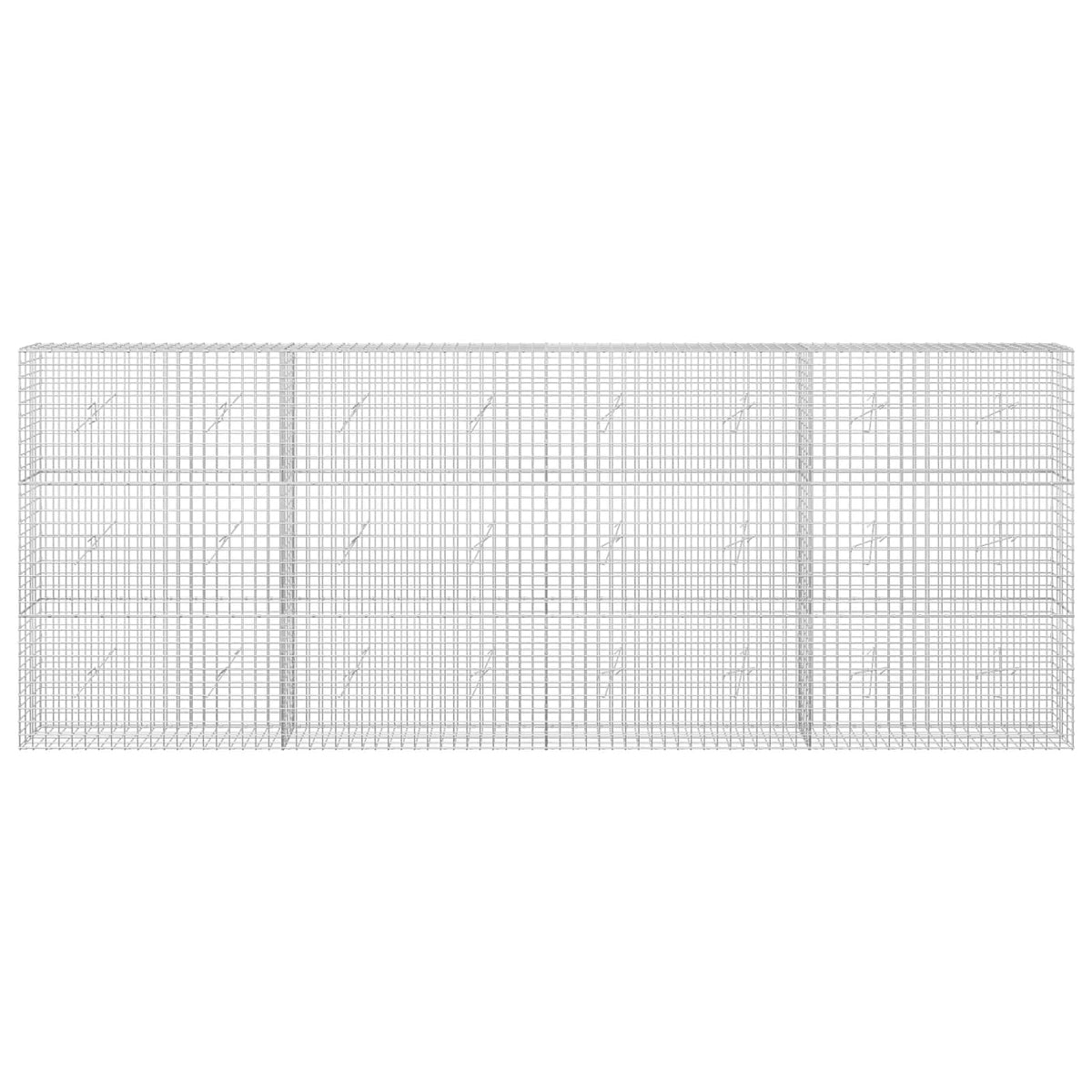 vidaXL Gabion with 5 mm Wire and 5x5 cm Mesh 400x20x150 cm 3