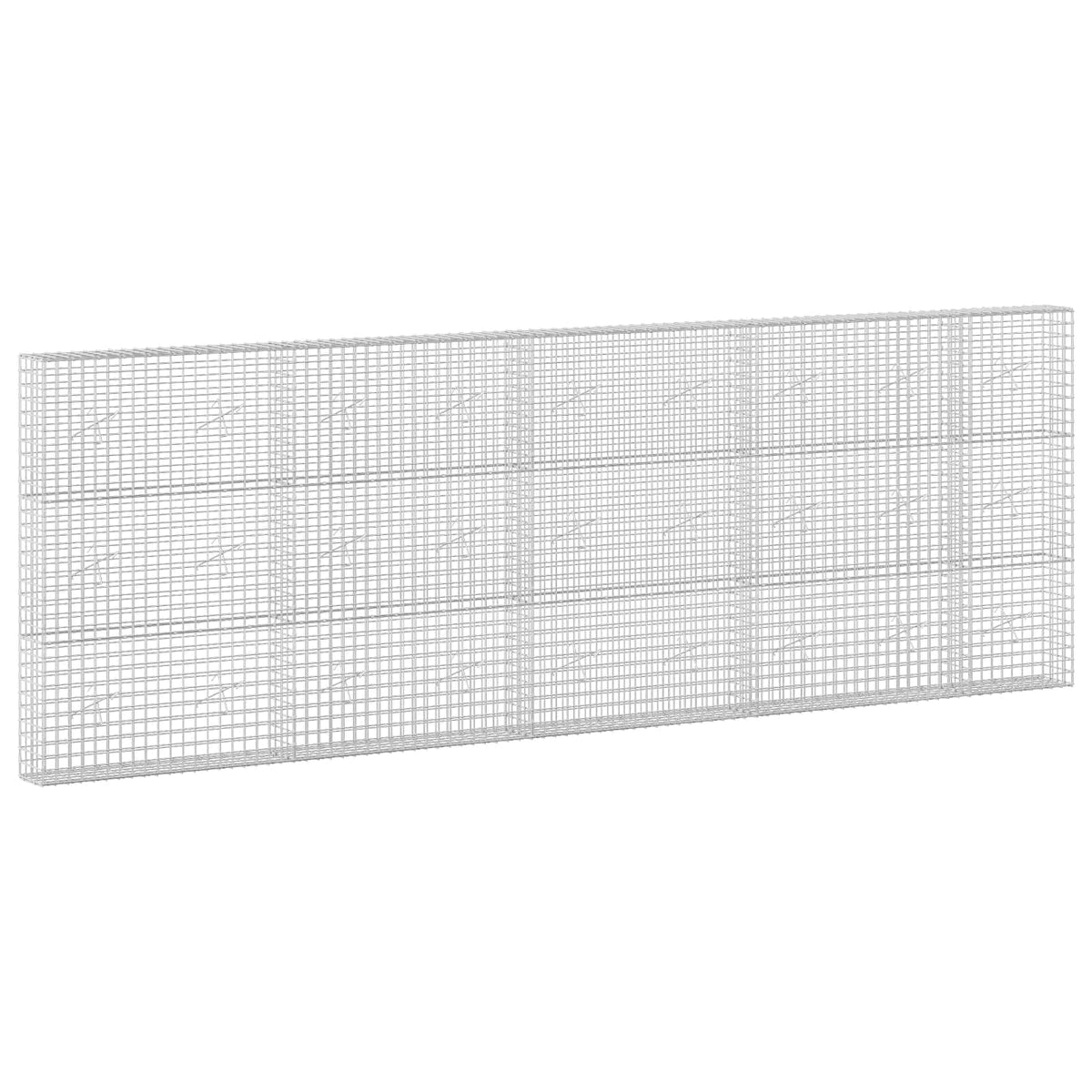 vidaXL Gabion with 5 mm Wire and 5x5 cm Mesh 450x20x150 cm 2