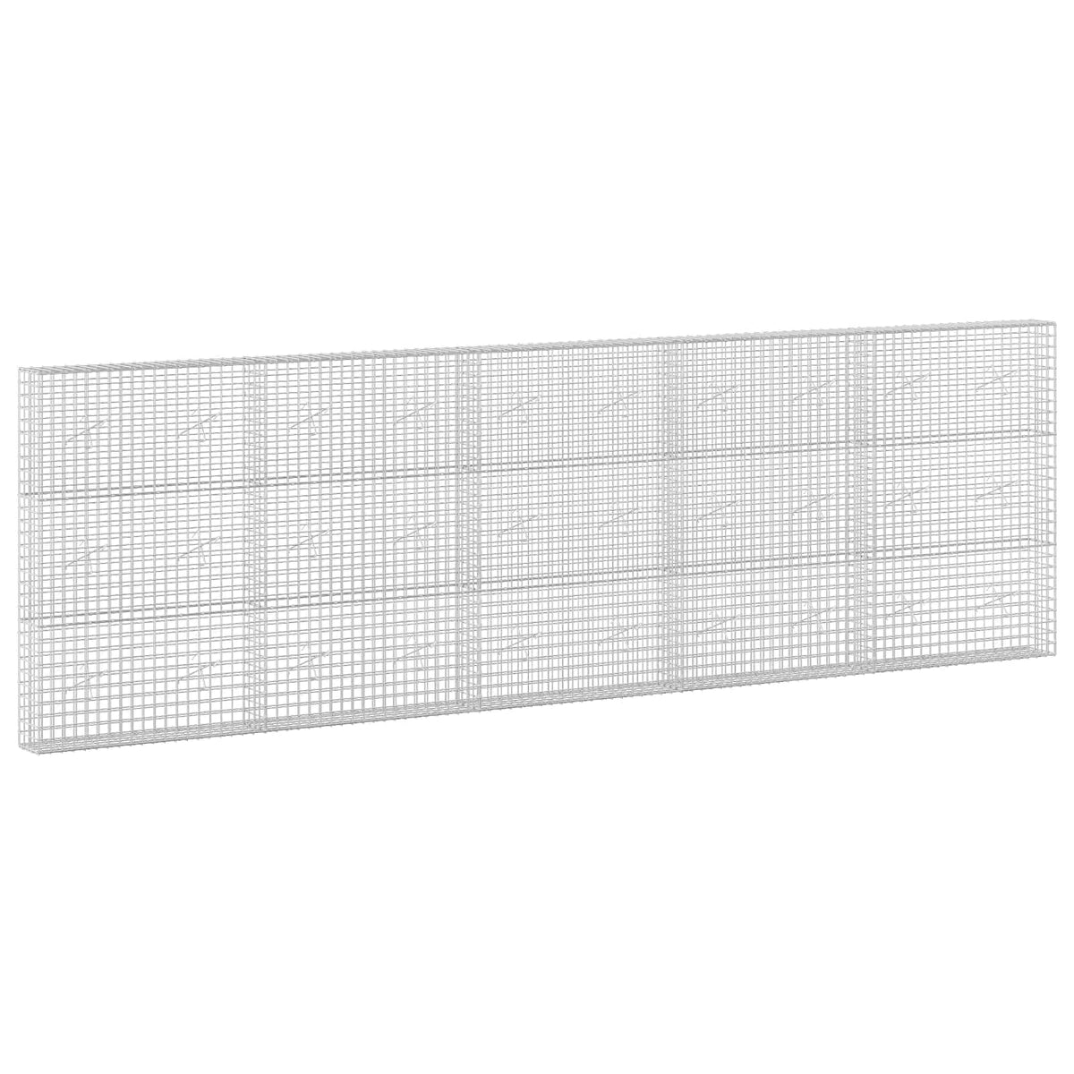 vidaXL Gabion with 5 mm Wire and 5x5 cm Mesh 500x20x150 cm 2