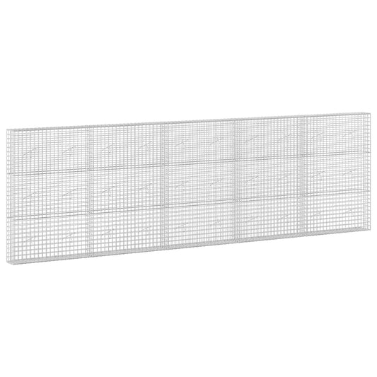 vidaXL Gabion with 5 mm Wire and 5x5 cm Mesh 500x20x150 cm 2