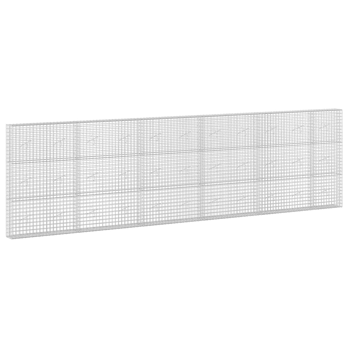 vidaXL Gabion with 5 mm Wire and 5x5 cm Mesh 550x20x150 cm 2