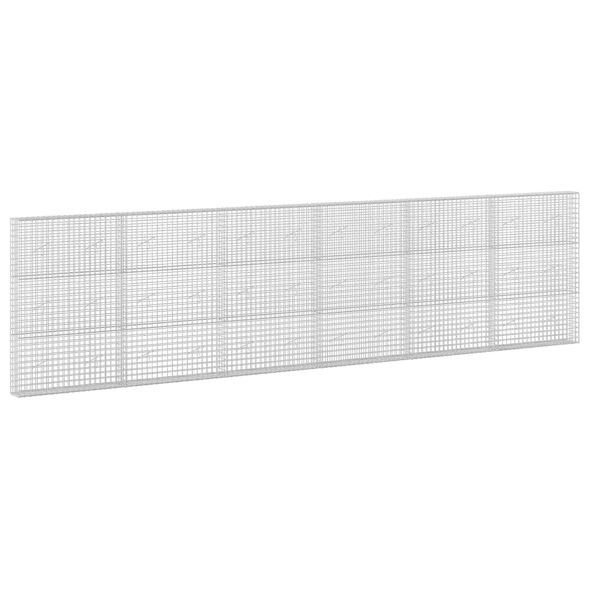 vidaXL Gabion with 5 mm Wire and 5x5 cm Mesh 600x20x150 cm 2