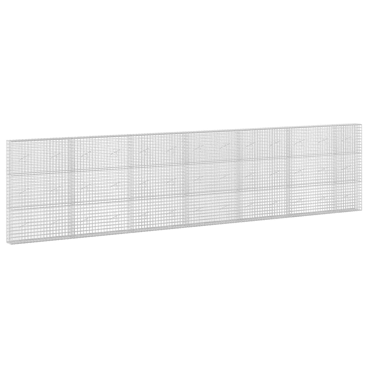 vidaXL Gabion with 5 mm Wire and 5x5 cm Mesh 650x20x150 cm 2