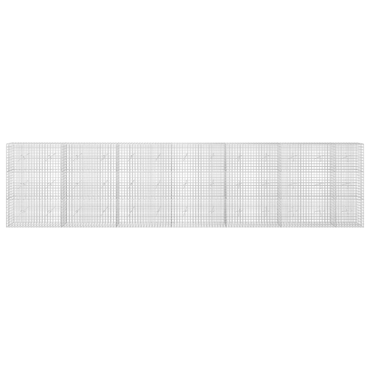 Gabion with 5 mm Wire and 5x5 cm Mesh 50x20x150 cm Height 150 cm Thickness 20 cm 50–1000 cm 650 cm