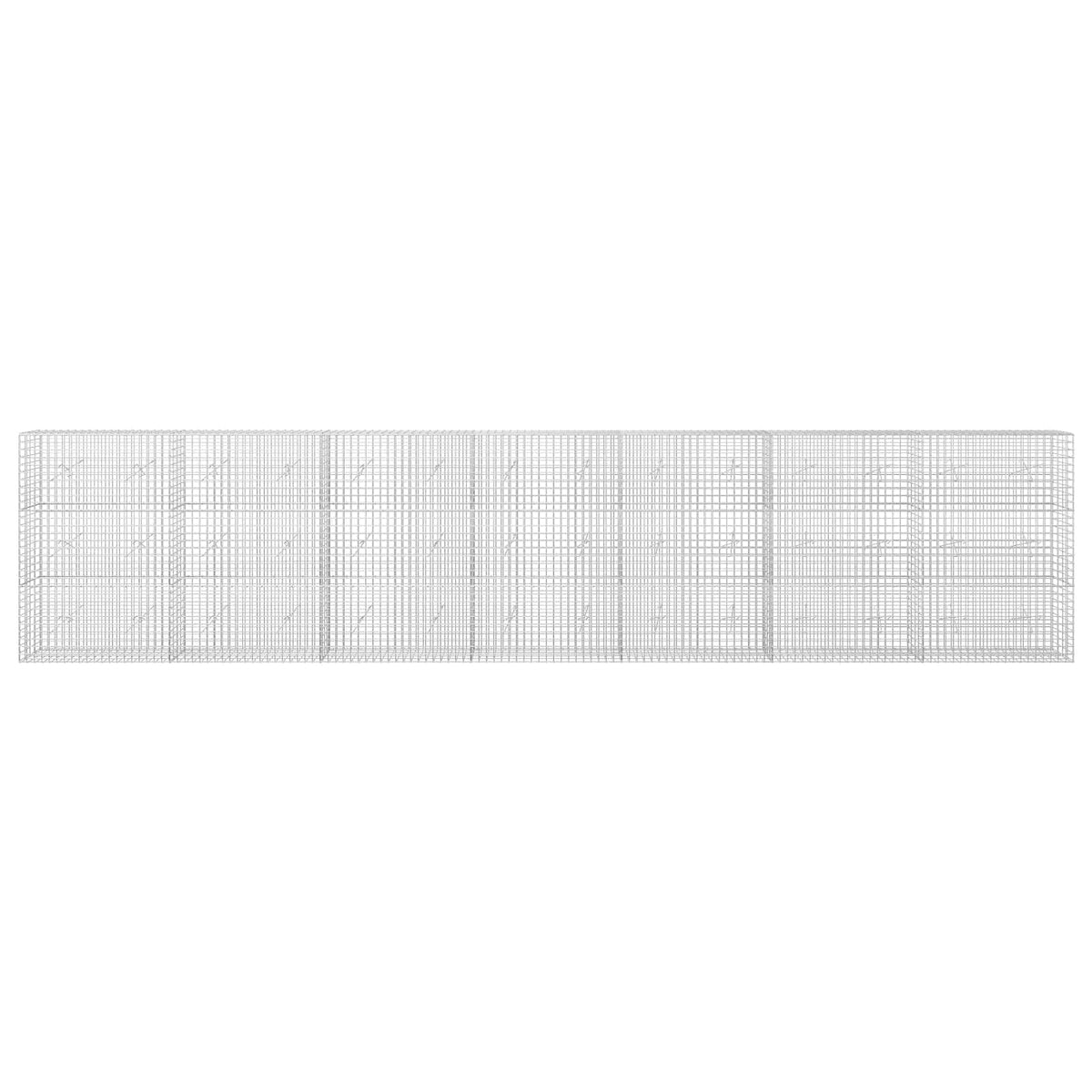Gabion with 5 mm Wire and 5x5 cm Mesh 50x20x150 cm Height 150 cm Thickness 20 cm 50–1000 cm 700 cm