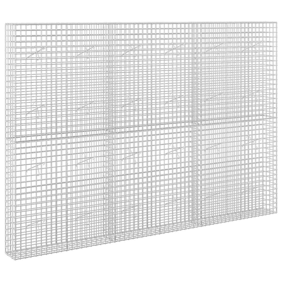 vidaXL Gabion with 5 mm Wire and 5x5 cm Mesh 300x20x200 cm 2